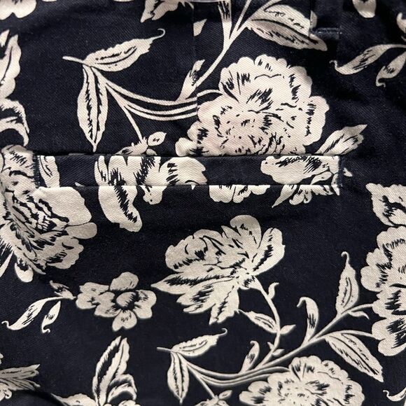 Gap Signature skinny ankle khaki in black and white floral print size 8 - Picture 12 of 12